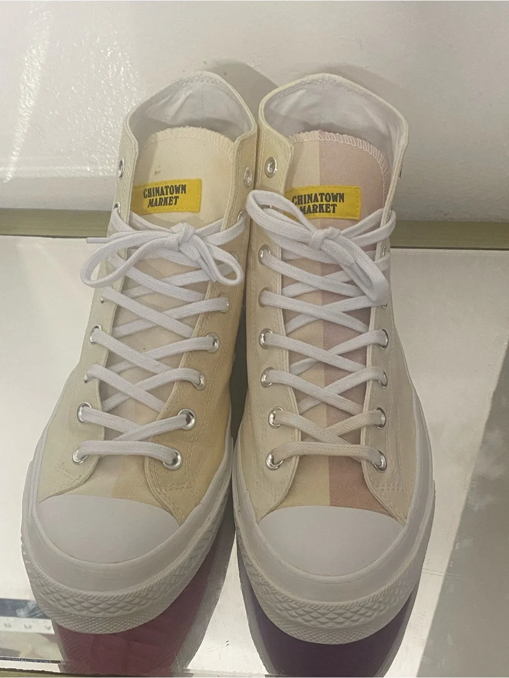 Converse All Star Chinatown Market Men's Cream & Yellow High-Top Sneakers
